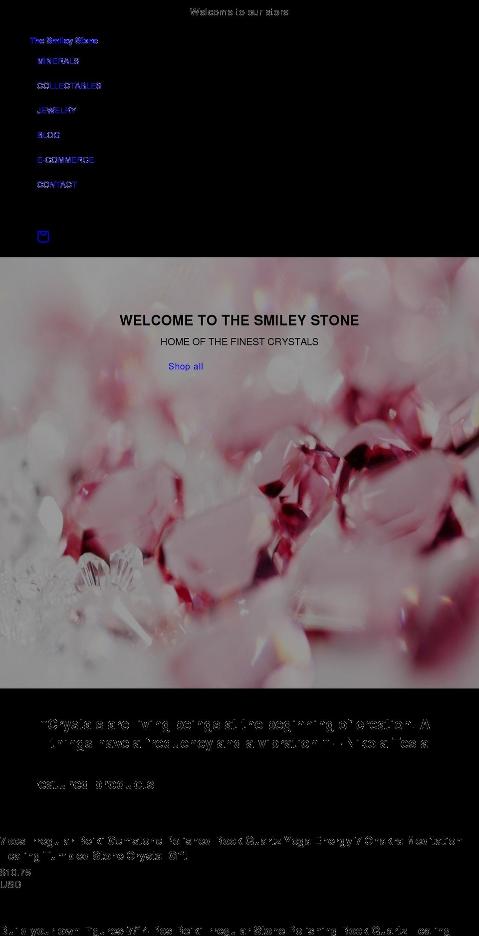 thesmileystone.com shopify website screenshot