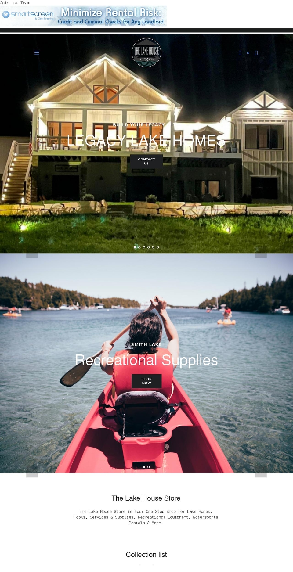 thesmithlakeclique.com shopify website screenshot