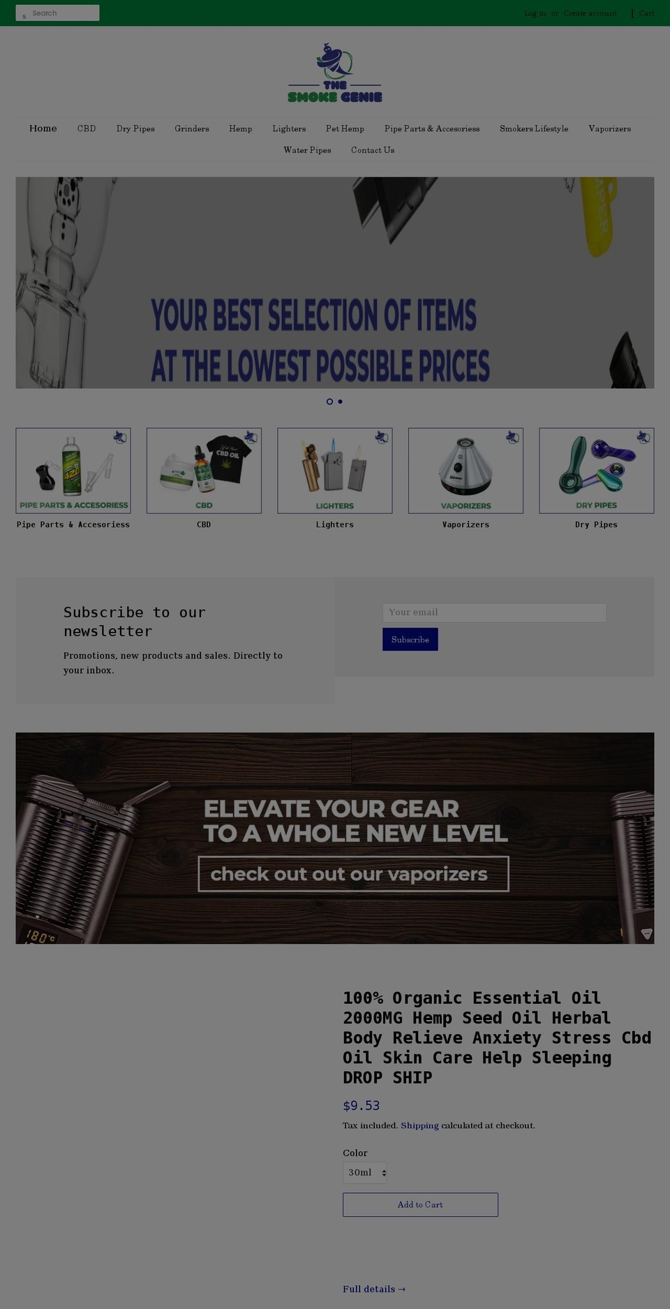thesmokegenie.com shopify website screenshot