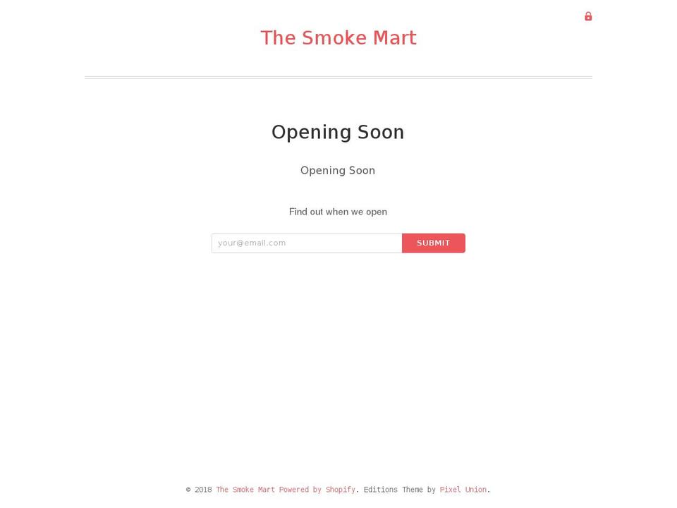 thesmokemart.com — Shopify storefront screenshot