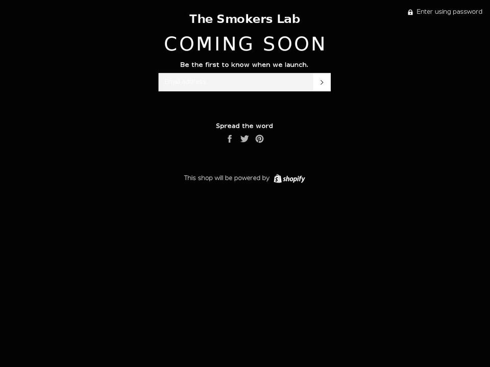 thesmokerslab.com — Shopify storefront screenshot
