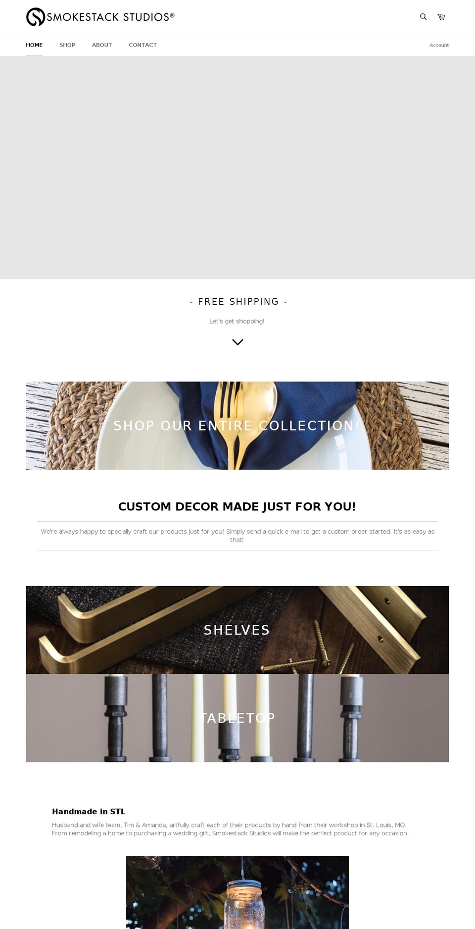 Smokestack Studios Summer 2018 Shopify theme site example thesmokestackstudio.com