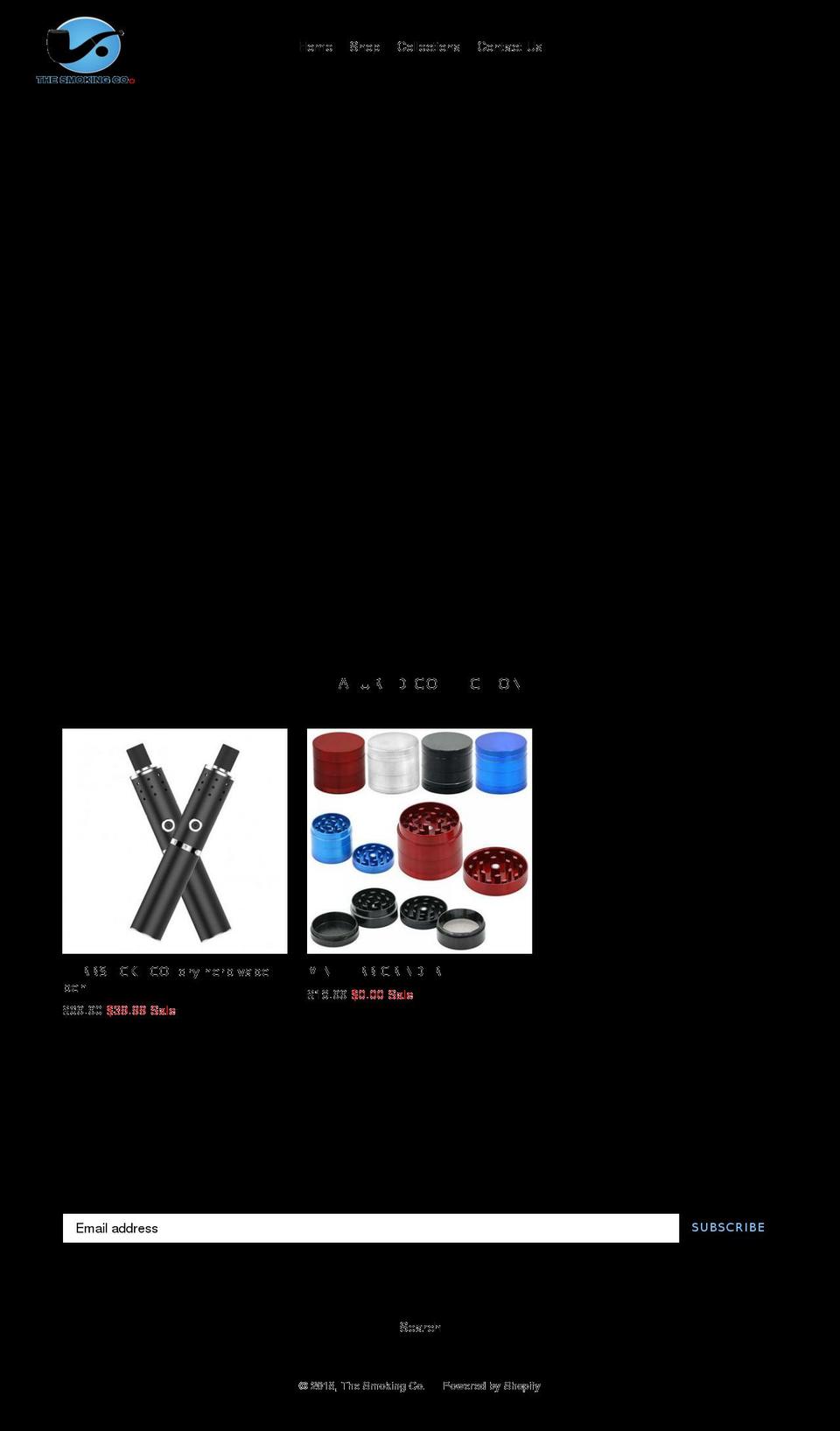 thesmokingco.com — Shopify storefront screenshot