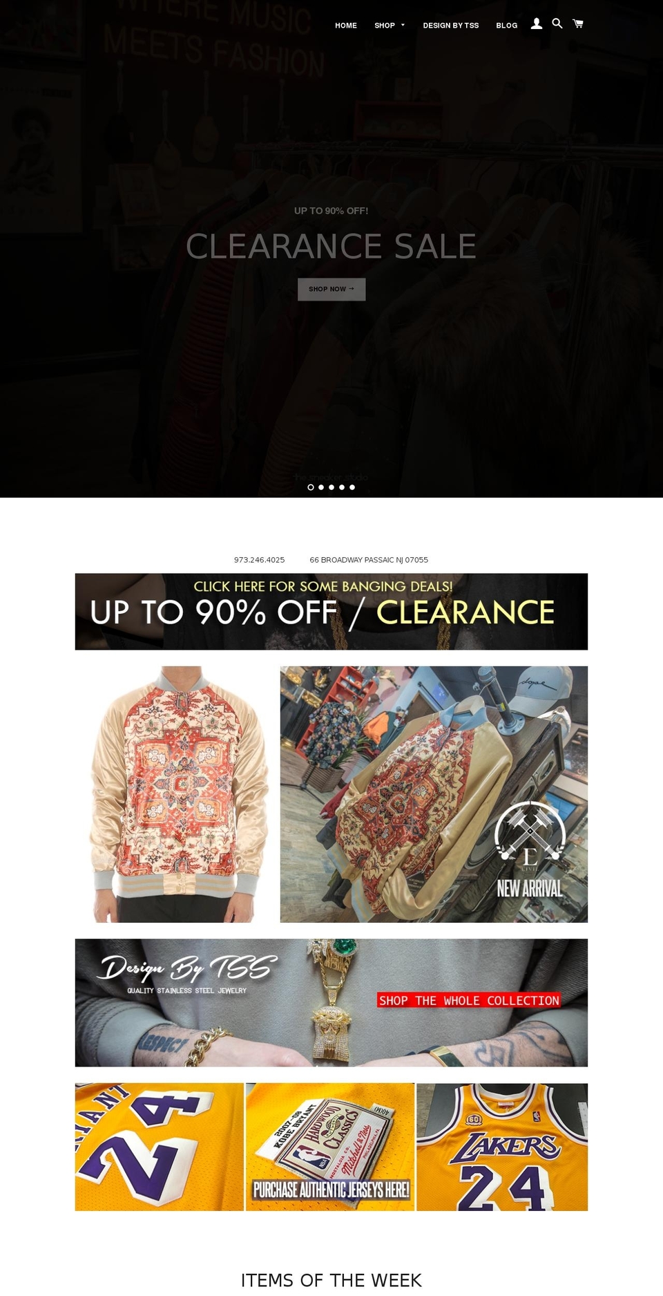 thesneakerstudio.com shopify website screenshot