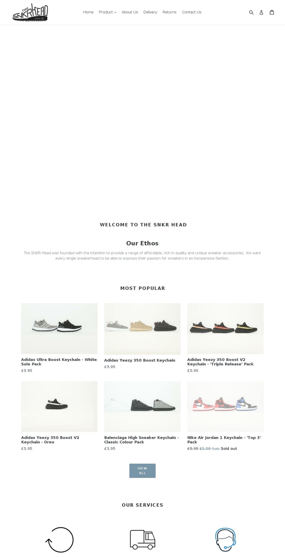 thesnkrhead.com — Shopify storefront screenshot