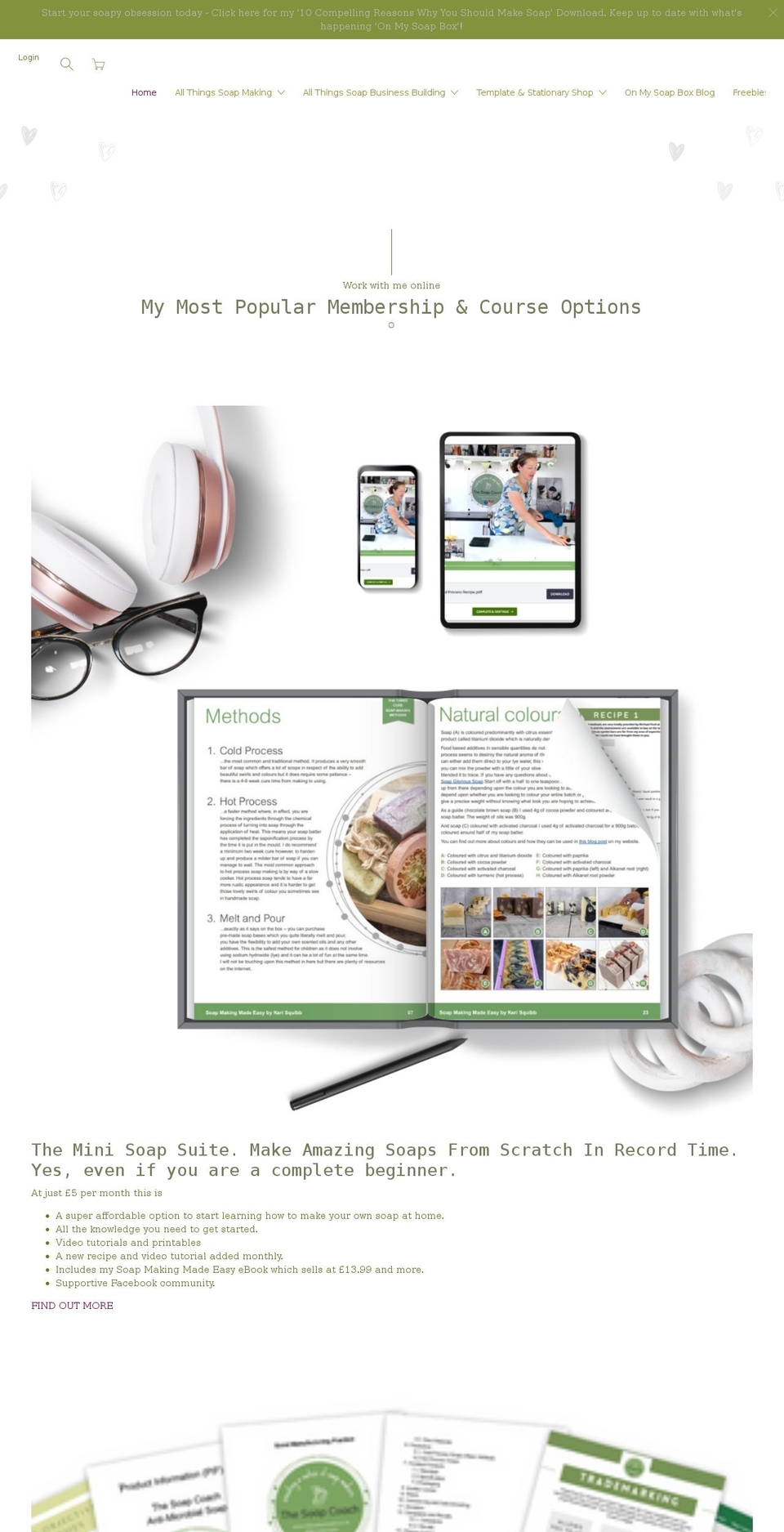 thesoapcoach.co.uk shopify website screenshot