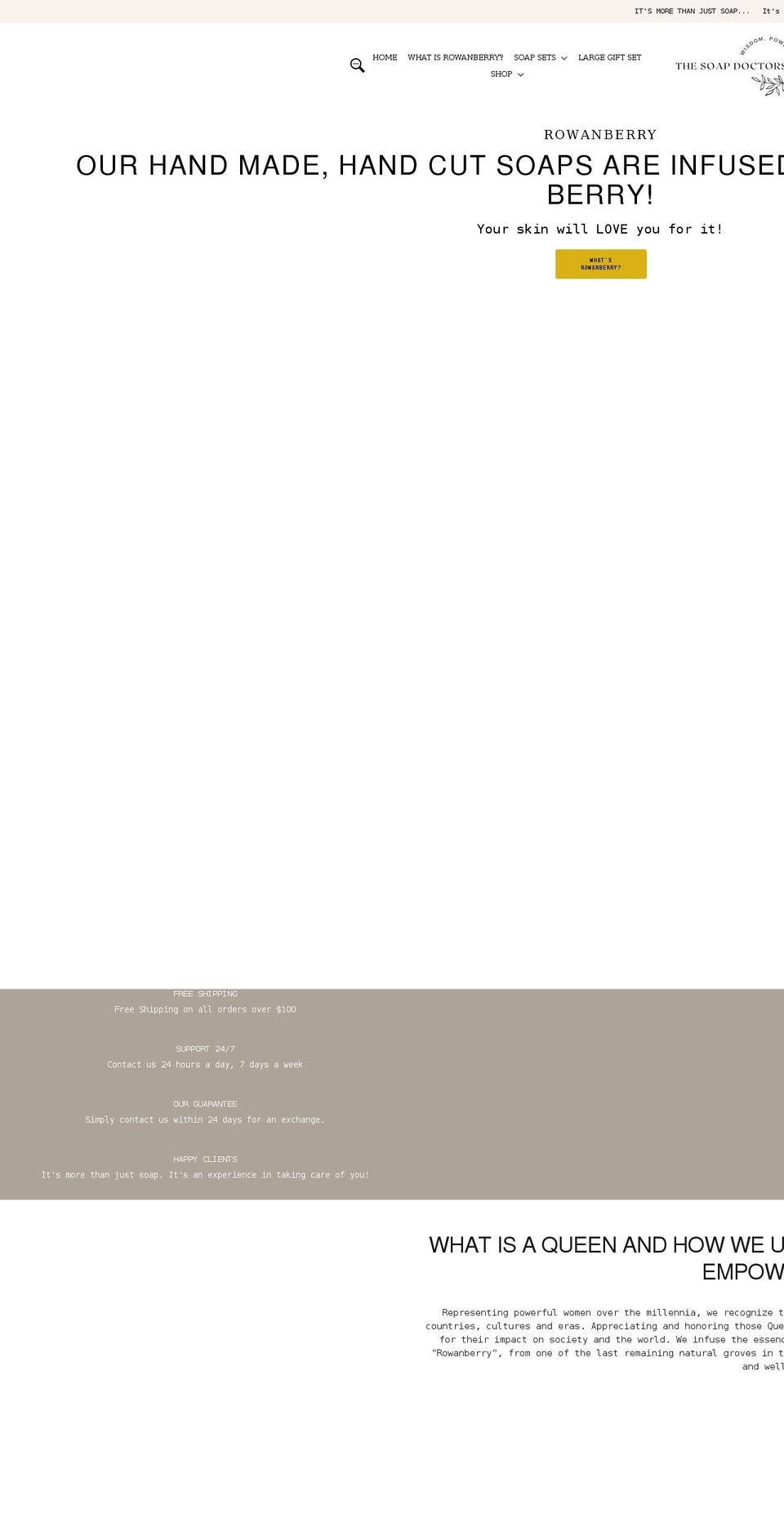 thesoapdoctors.com shopify website screenshot