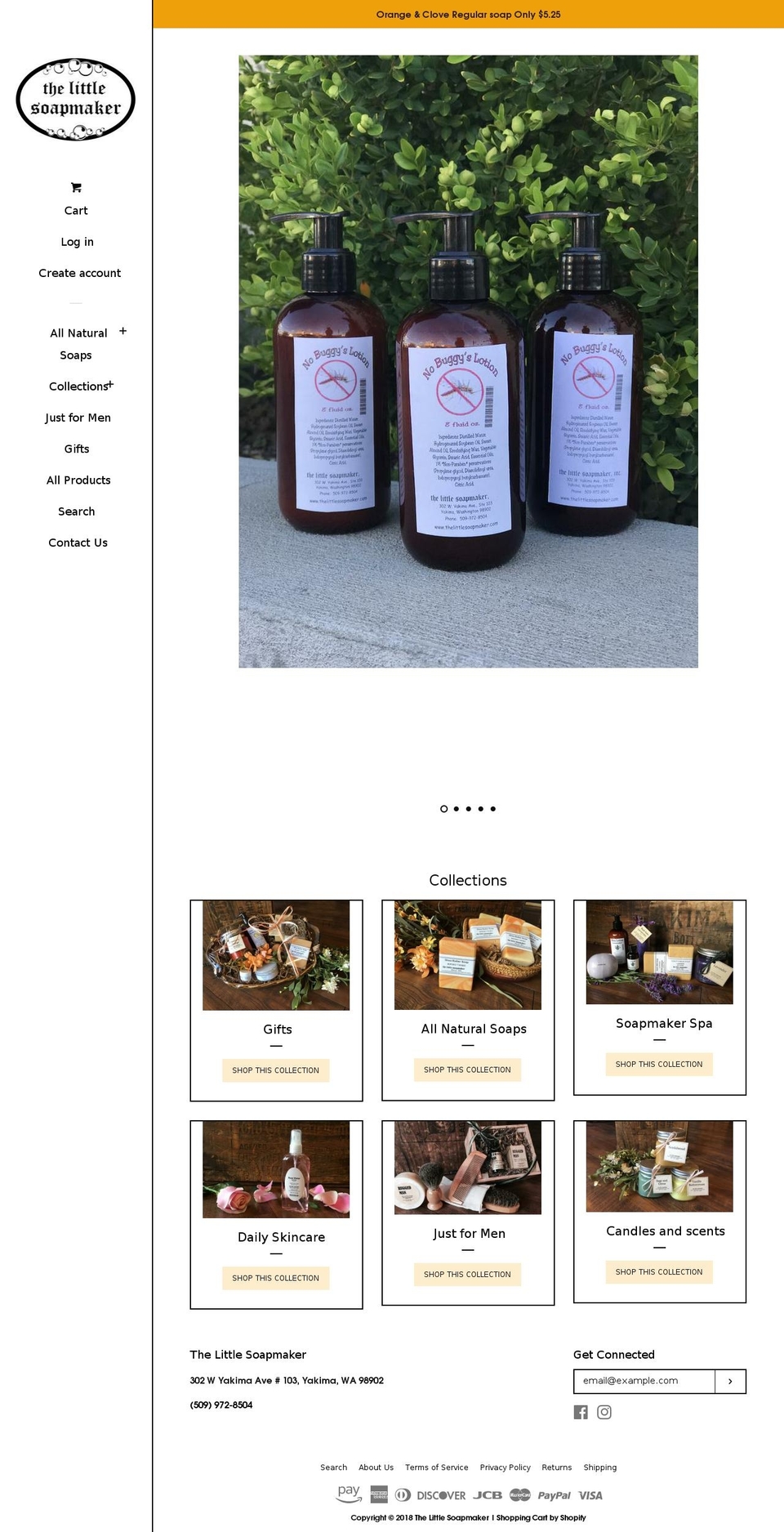 thesoapmakers.com — Shopify storefront screenshot