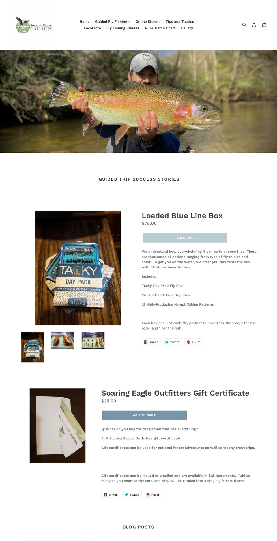 thesoaringeagleoutfitters.com shopify website screenshot