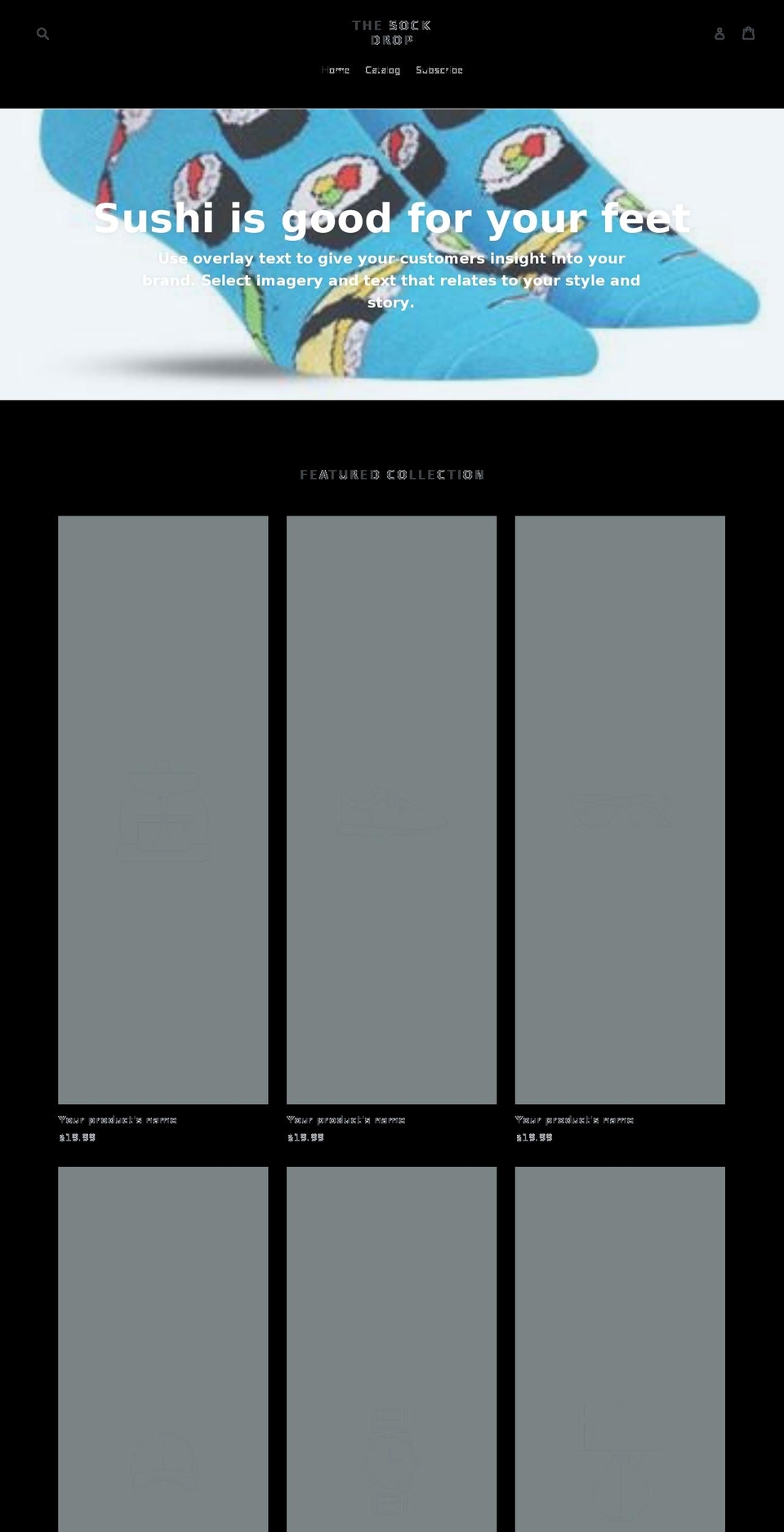 thesockdrop.com shopify website screenshot