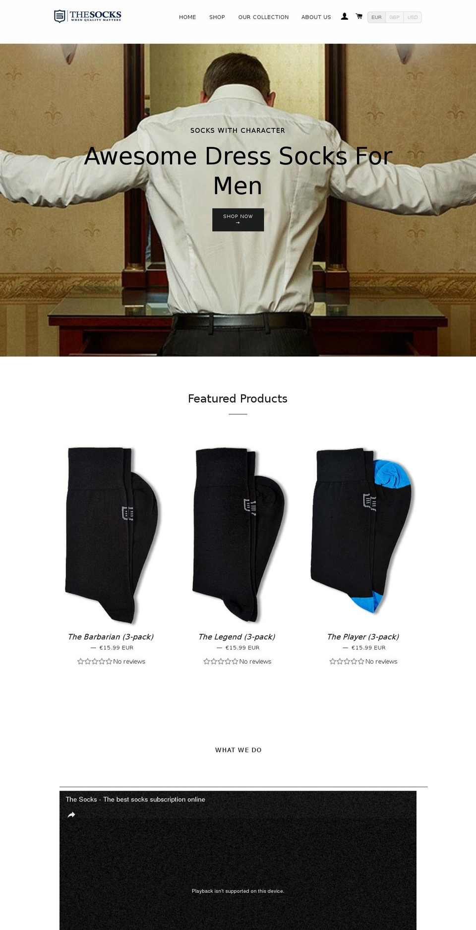 thesocks.nl shopify website screenshot