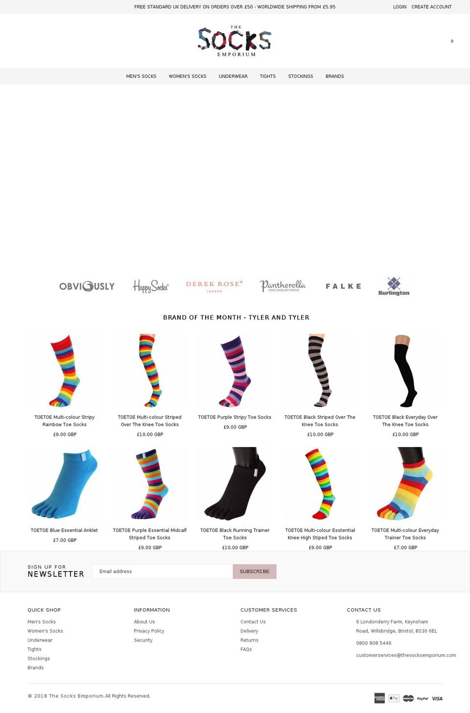 belle-original-with-bold-currency Shopify theme site example thesocksemporium.com