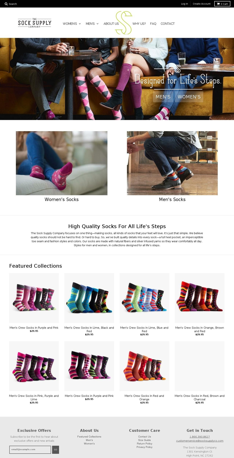 thesocksupply.com — Shopify storefront screenshot