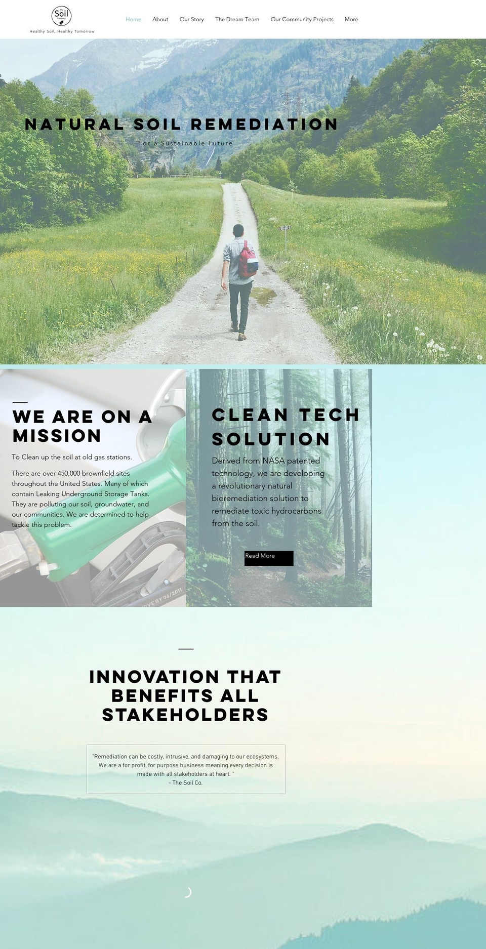 thesoilcompany.com — Shopify storefront screenshot