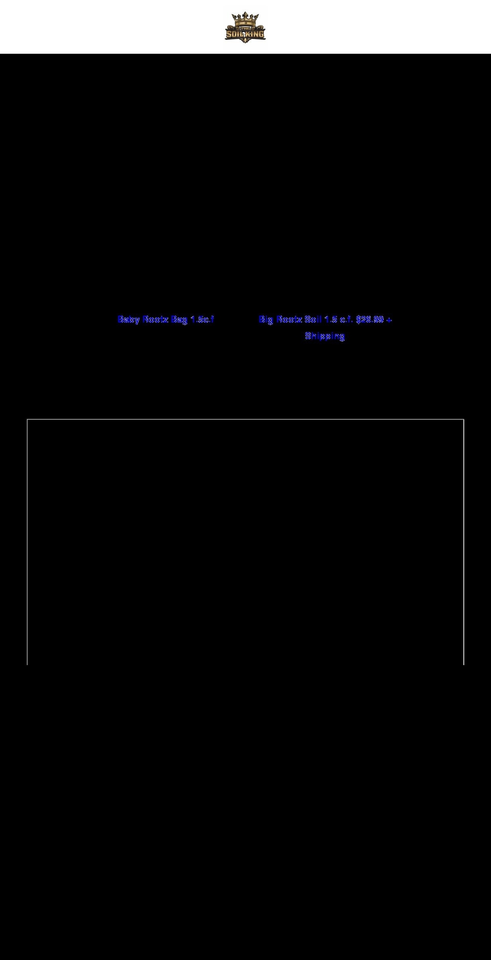 thesoilking.com shopify website screenshot