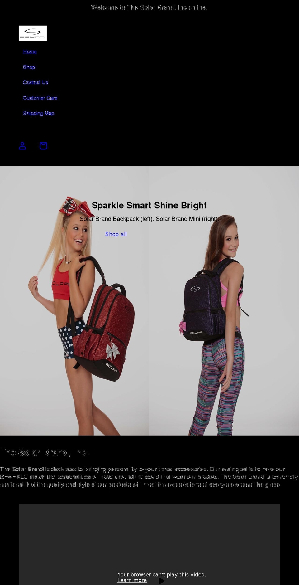 thesolarbrand.com shopify website screenshot