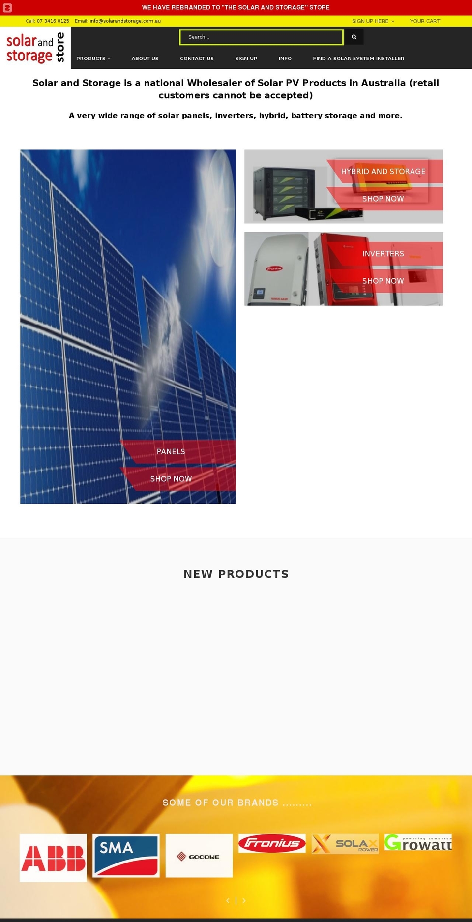 thesolarinverterstore.com.au shopify website screenshot