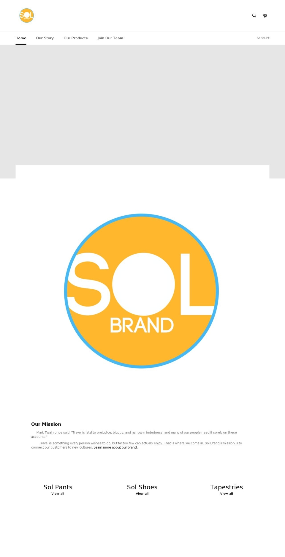 thesolbrand.com — Shopify storefront screenshot