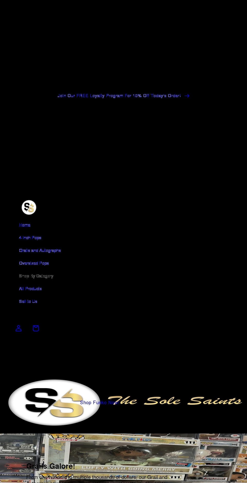 thesolesaints.com shopify website screenshot