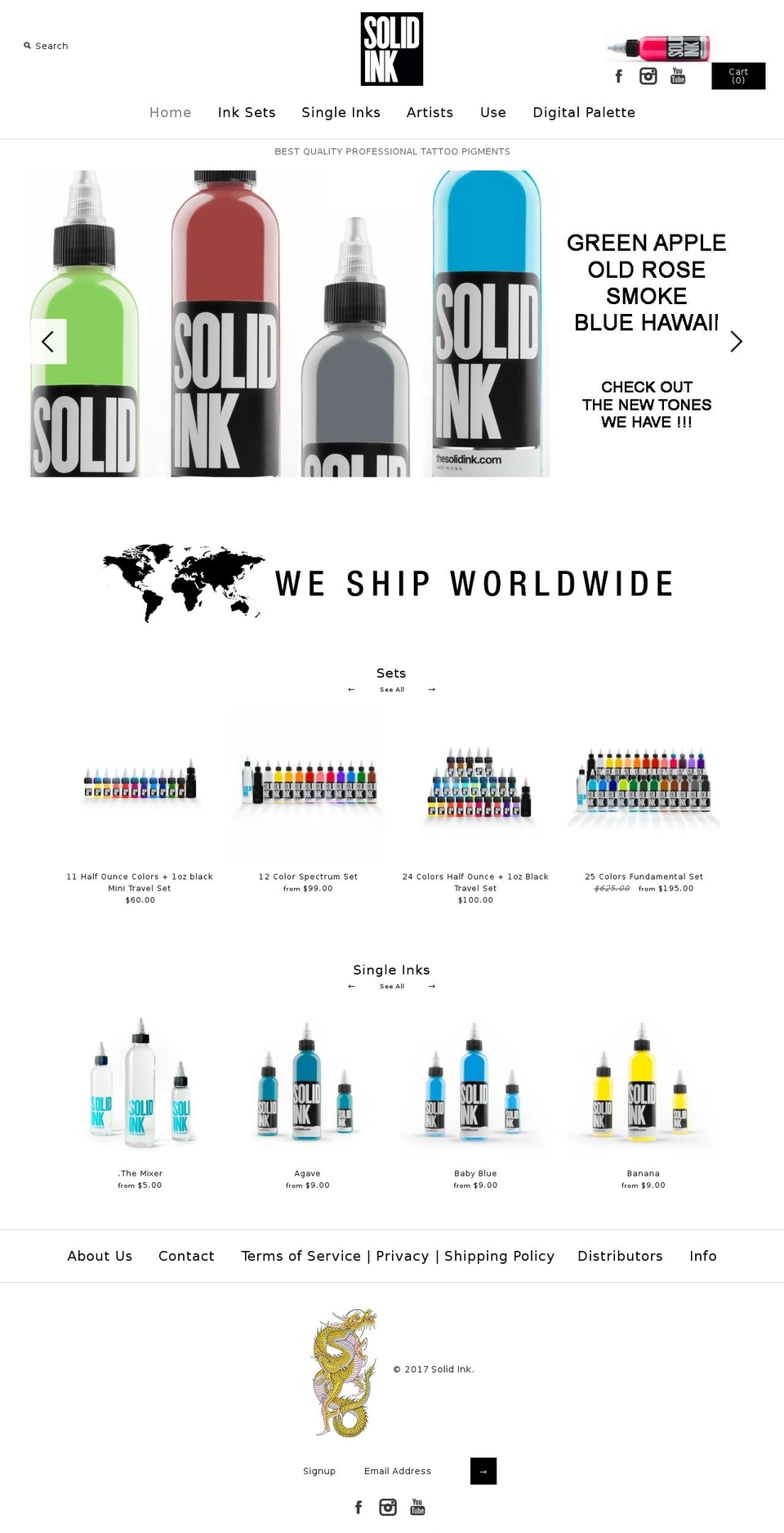 thesolidink.com shopify website screenshot