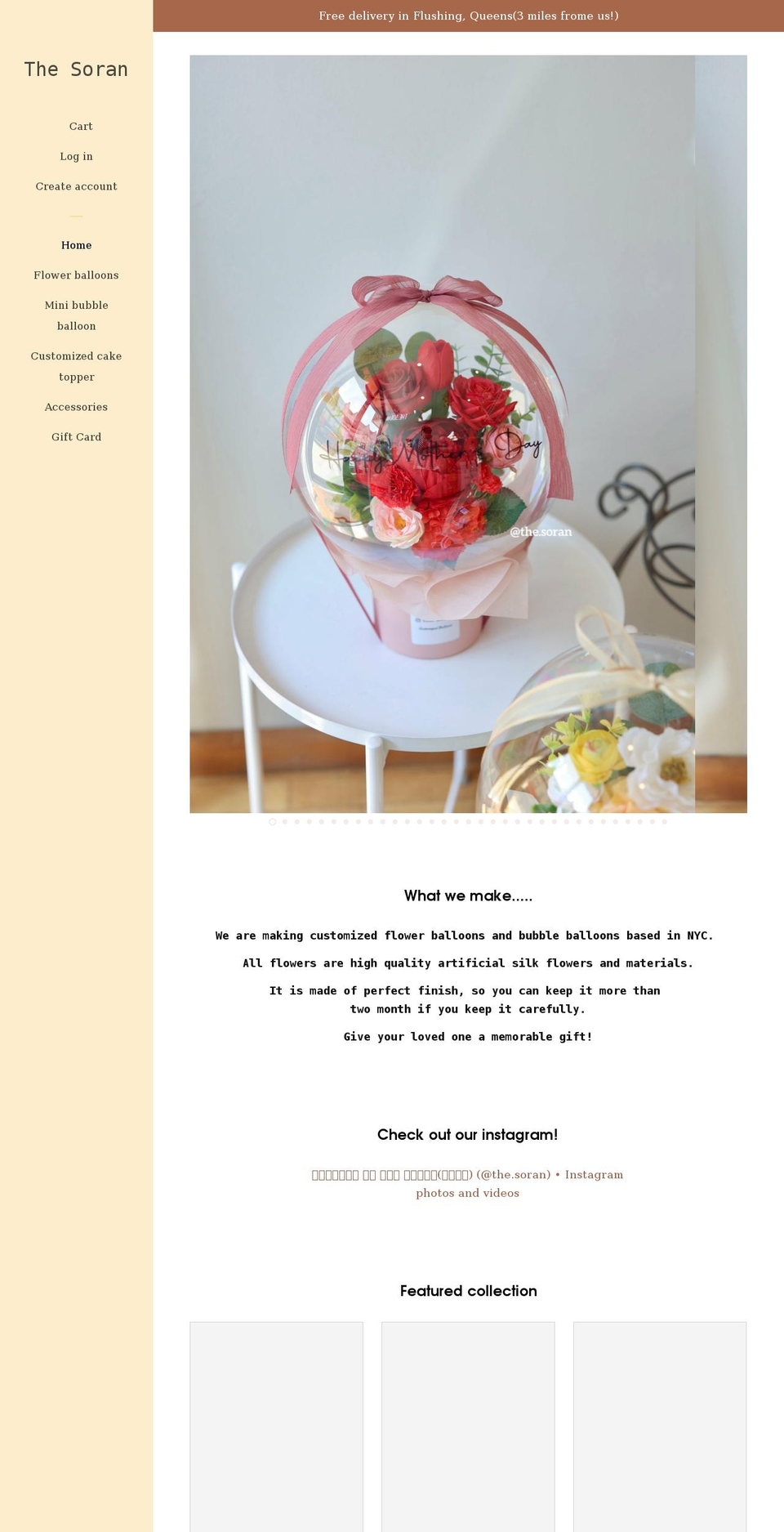 thesoran.com shopify website screenshot