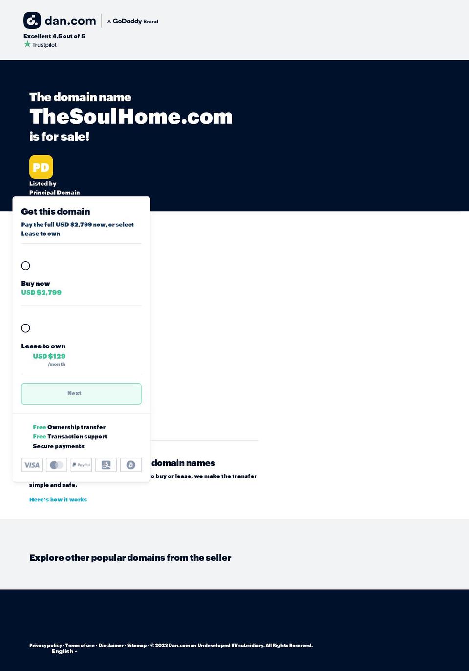 thesoulhome.com — Shopify storefront screenshot