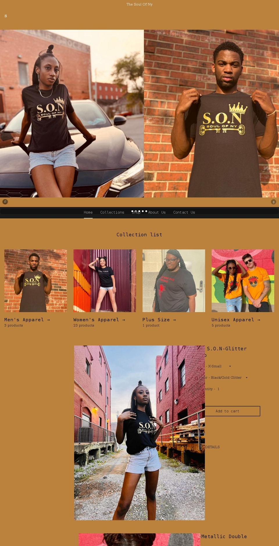 thesoulofny.com shopify website screenshot
