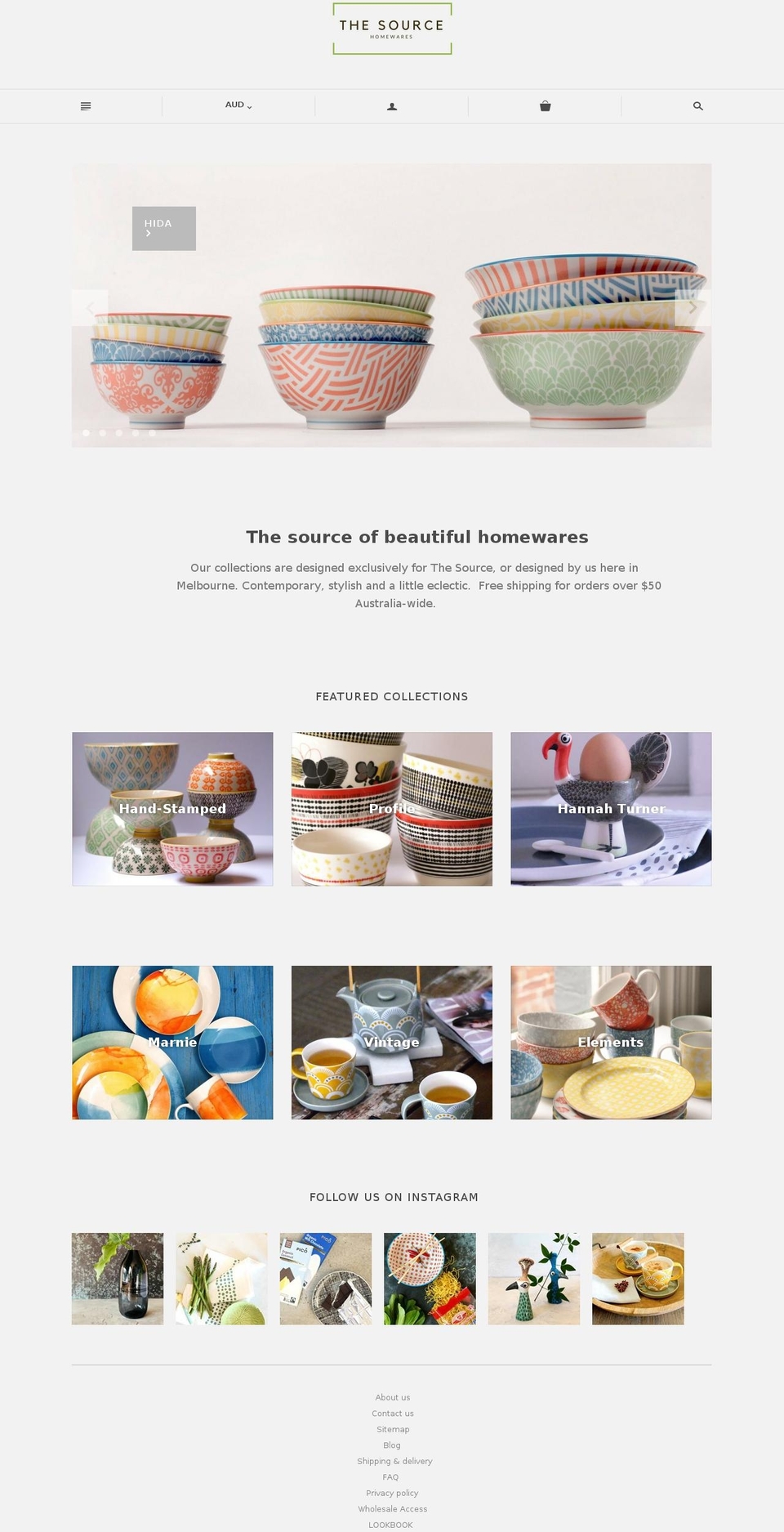 thesourcehomewares.com shopify website screenshot