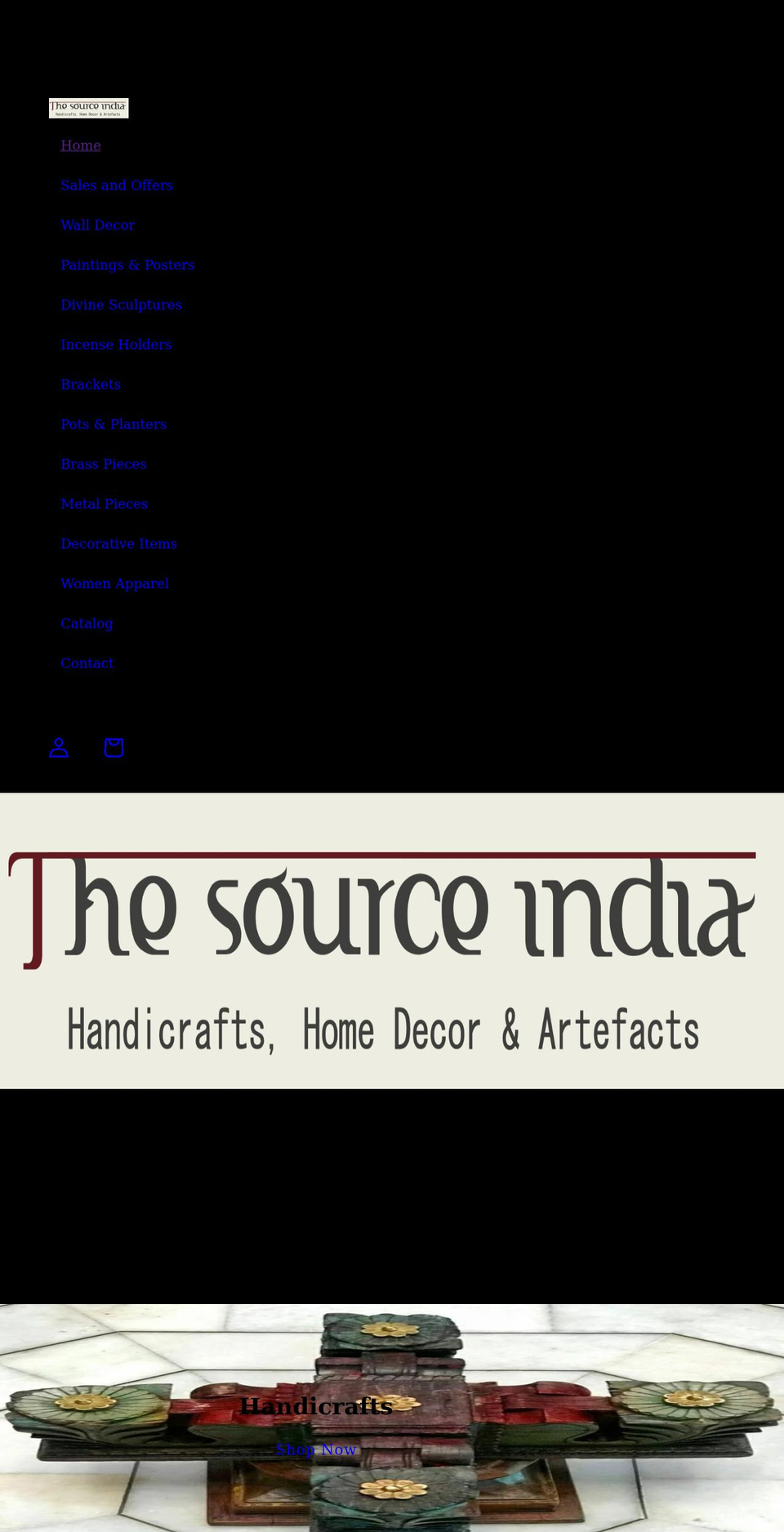 thesourceindia.net shopify website screenshot