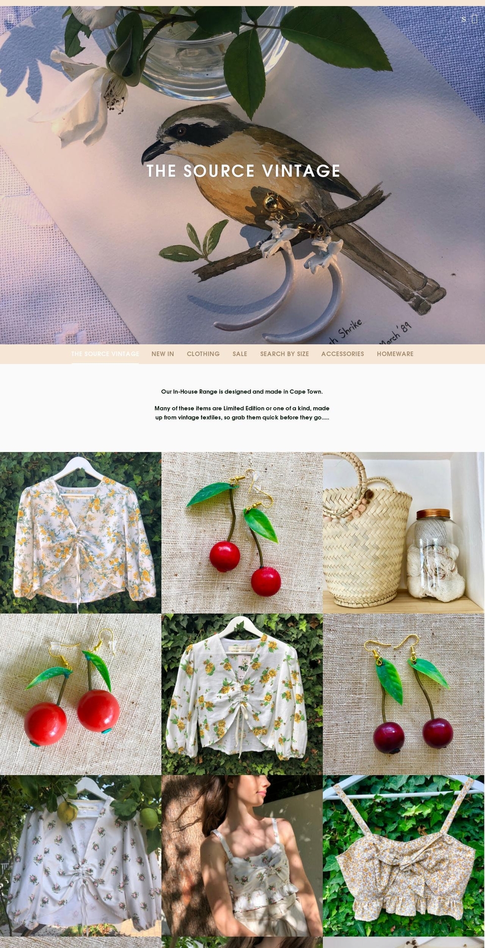 thesourcevintage.com — Shopify storefront screenshot