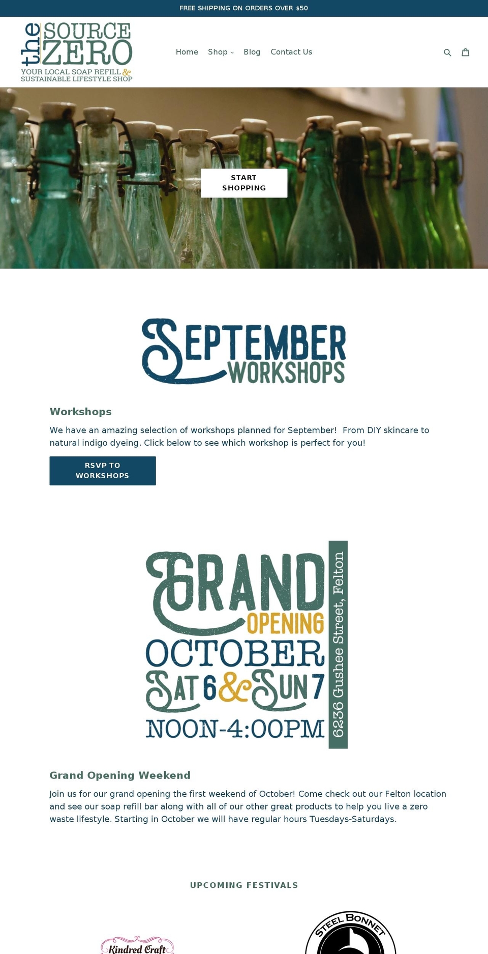 thesourcezero.com — Shopify storefront screenshot