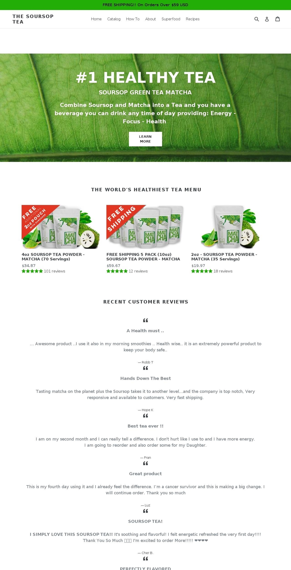 thesoursoptea.com shopify website screenshot