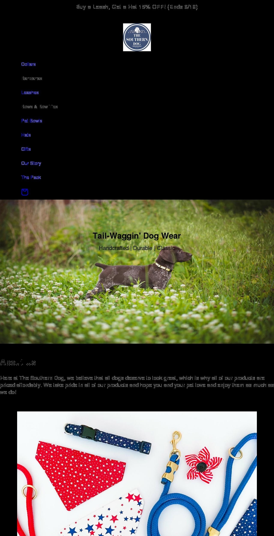 thesoutherndogco.com shopify website screenshot