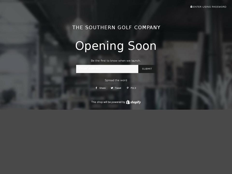 thesoutherngolfco.com — Shopify storefront screenshot