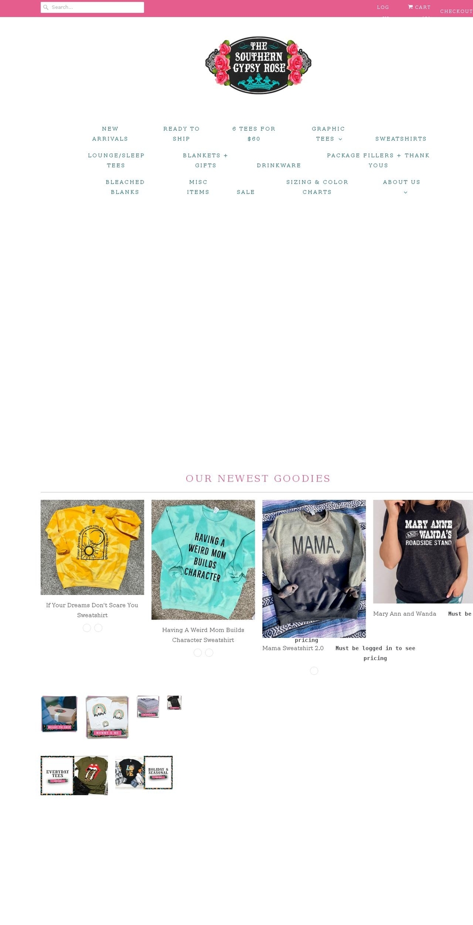 thesoutherngypsyrosewholesale.com shopify website screenshot