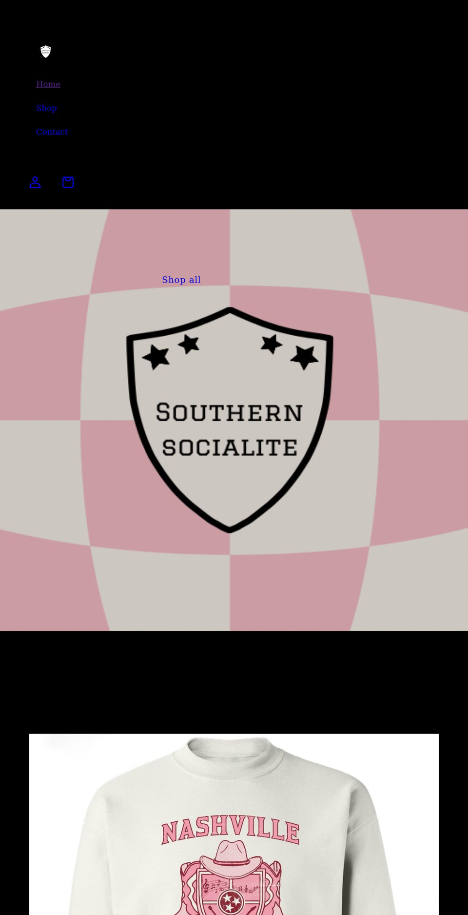 thesouthernsocialite.com shopify website screenshot