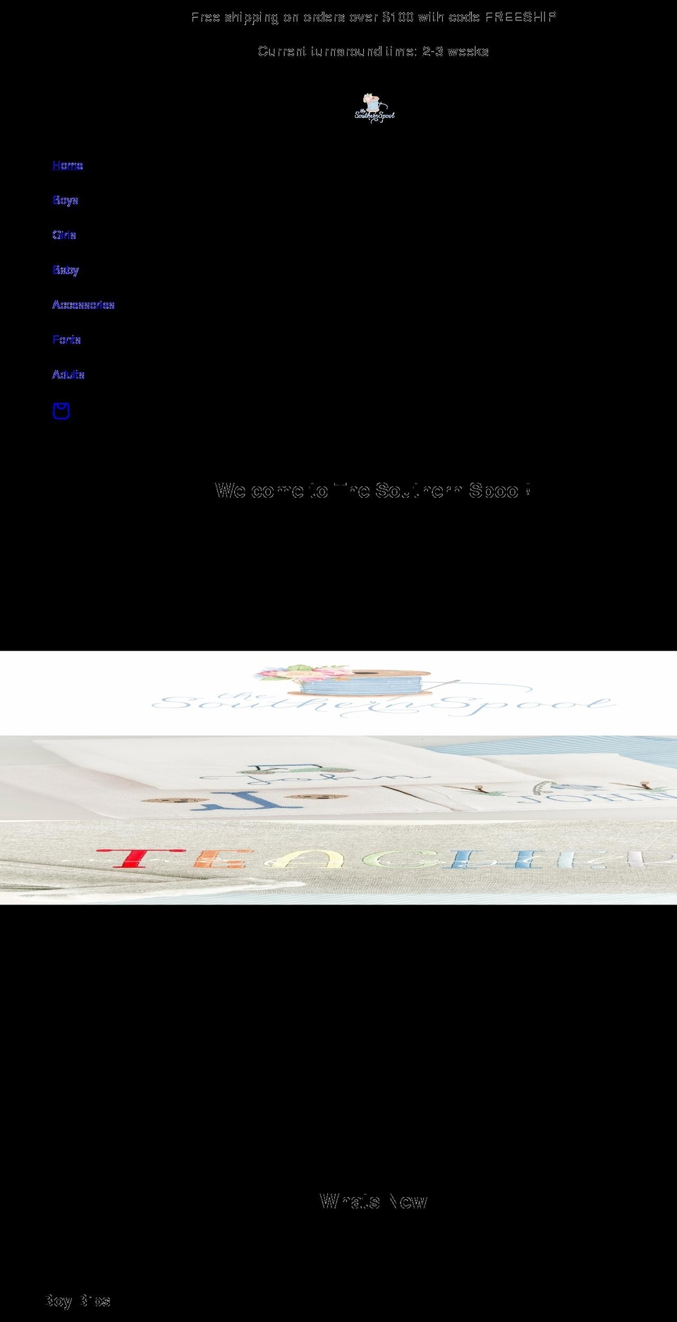 thesouthernspool.com shopify website screenshot