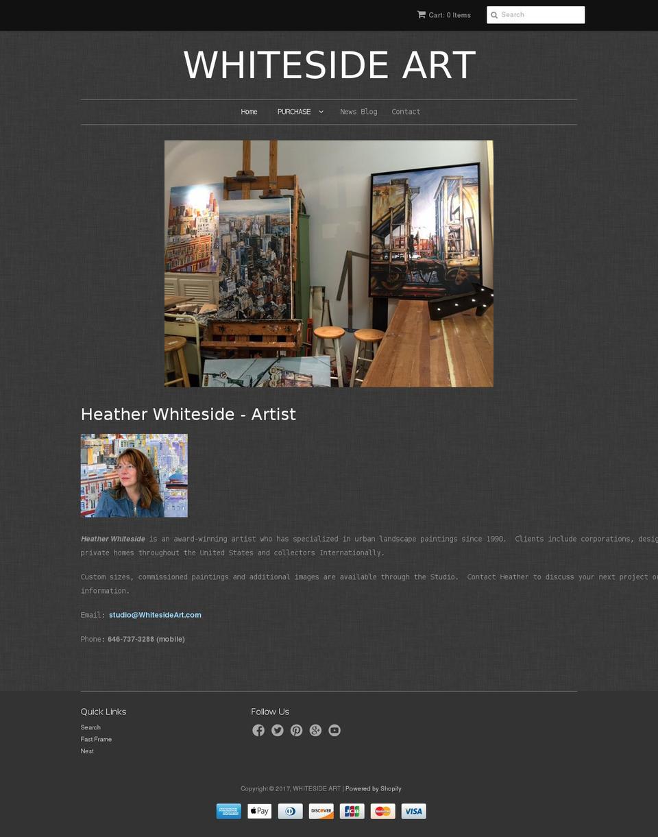 thespacegallery.com shopify website screenshot