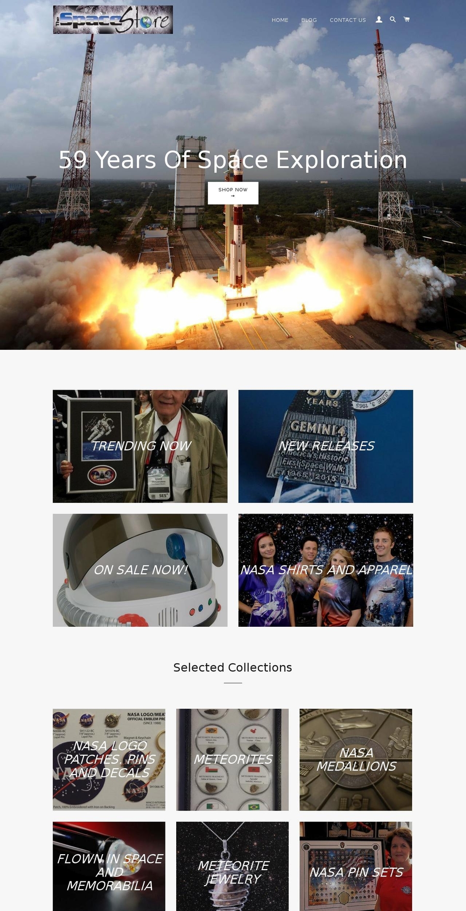 thespacestore.com shopify website screenshot