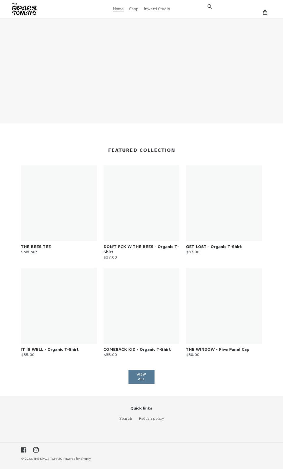 thespacetomato.com shopify website screenshot