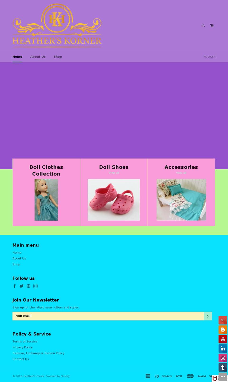 thesparklingrose.com — Shopify storefront screenshot