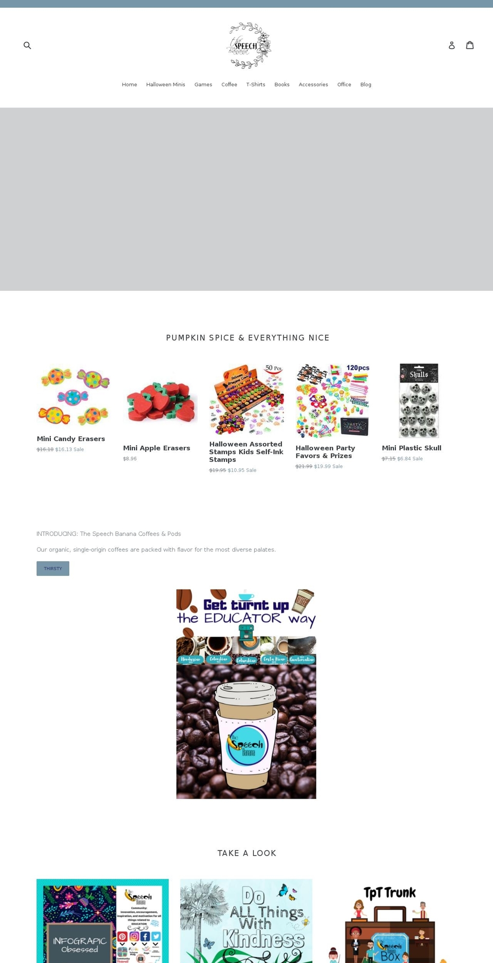 thespeechbanana.com — Shopify storefront screenshot