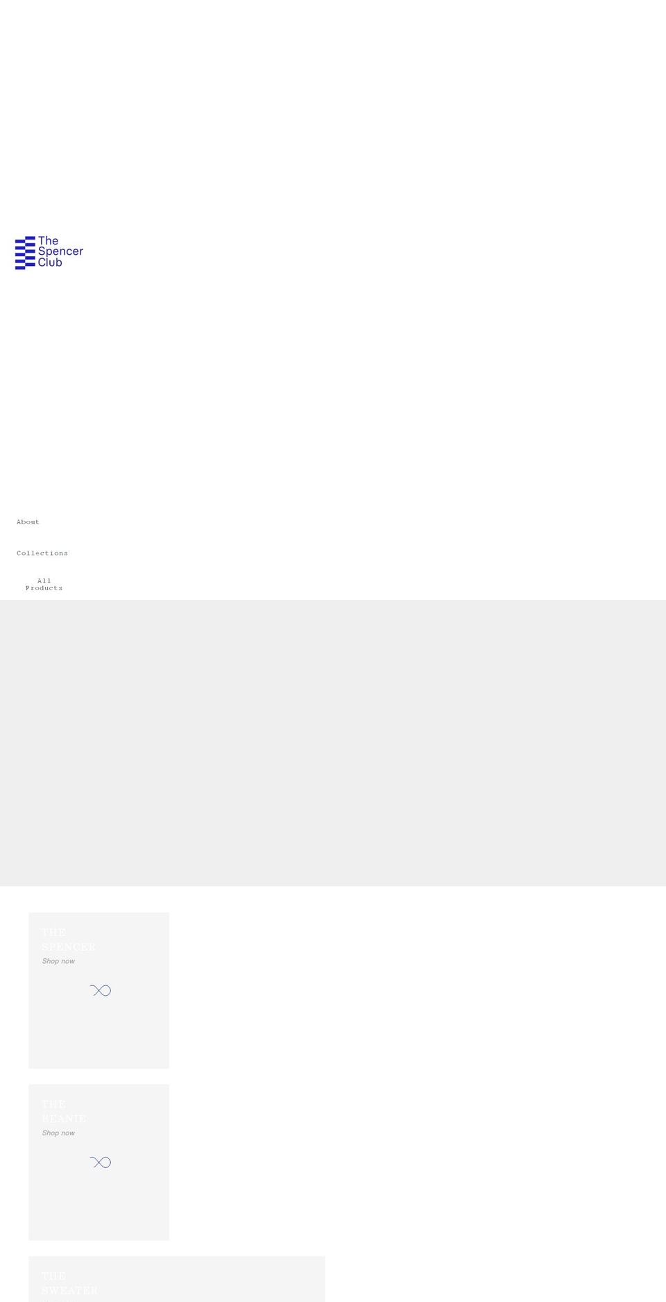 thespencerclub.com shopify website screenshot