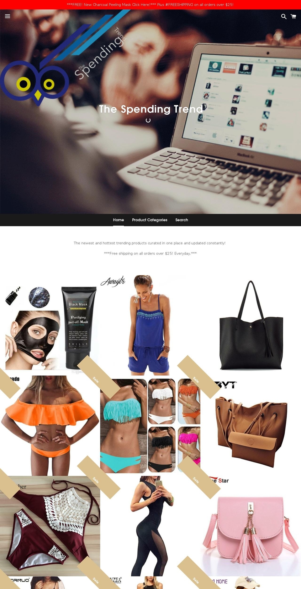 thespendingtrend.com — Shopify storefront screenshot