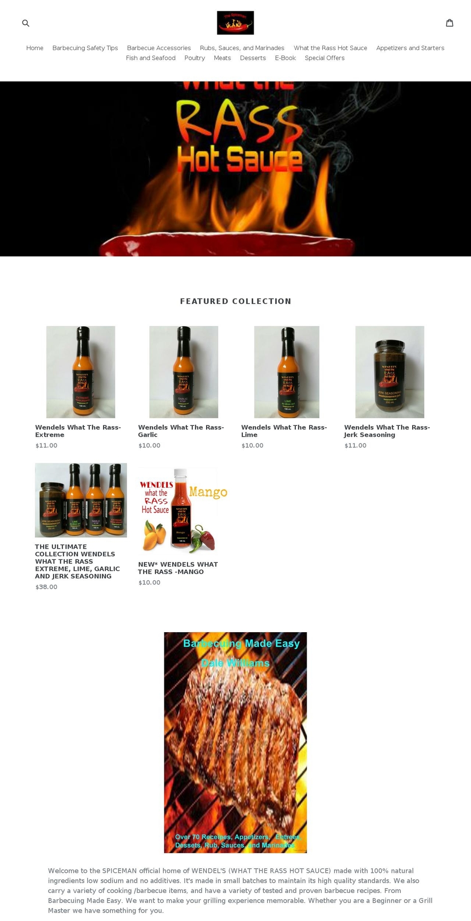 thespiceman.net shopify website screenshot