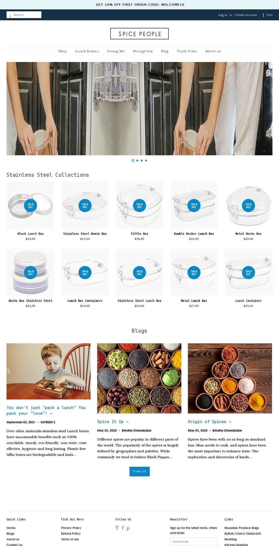 thespicepeople.com shopify website screenshot