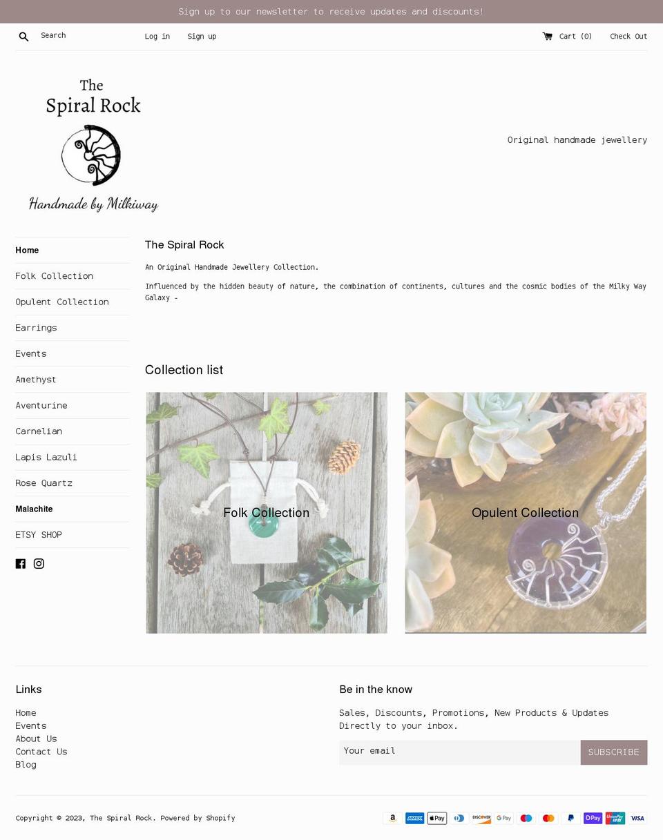 thespiralrock.com — Shopify storefront screenshot