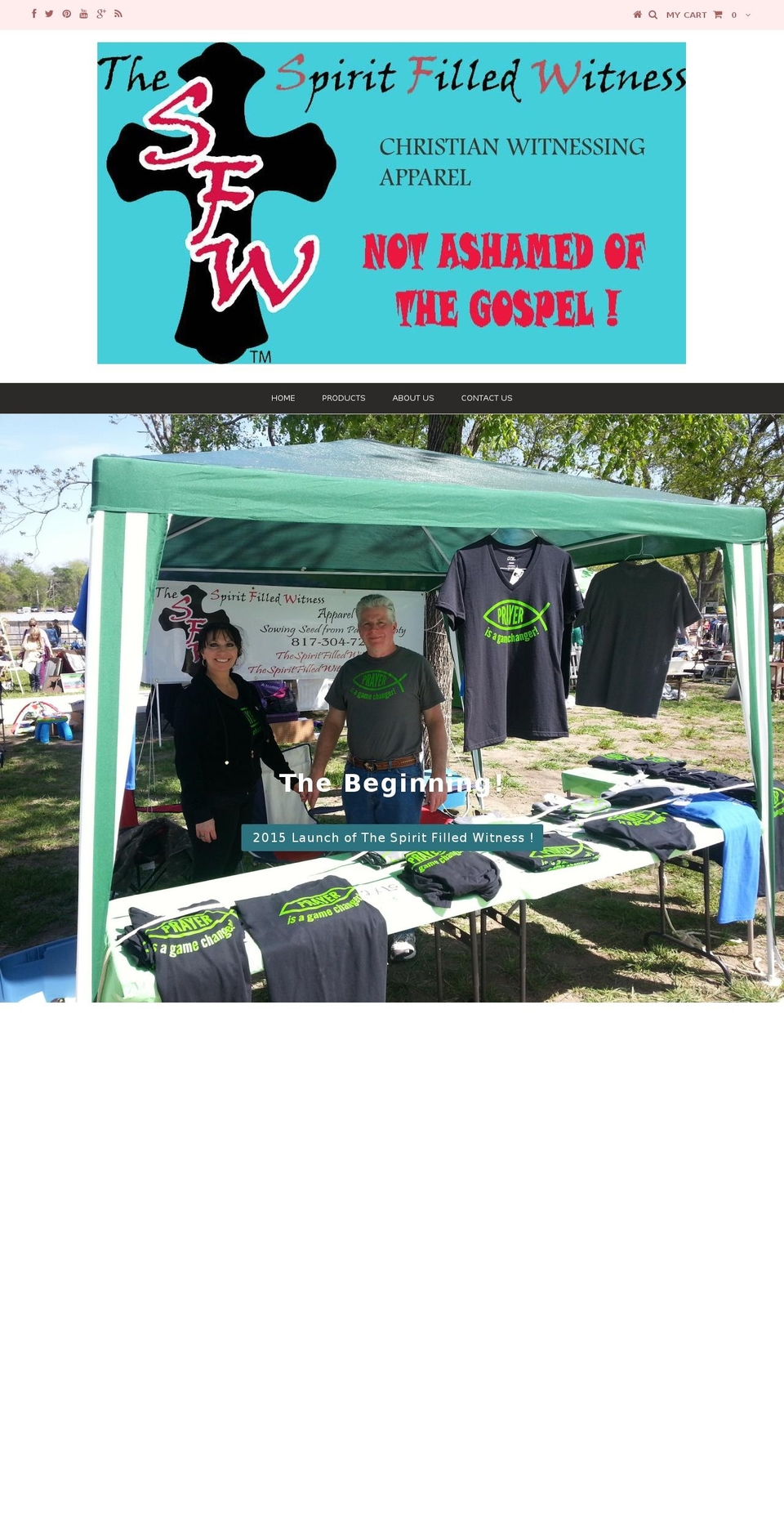 thespiritfilledwitness.com shopify website screenshot