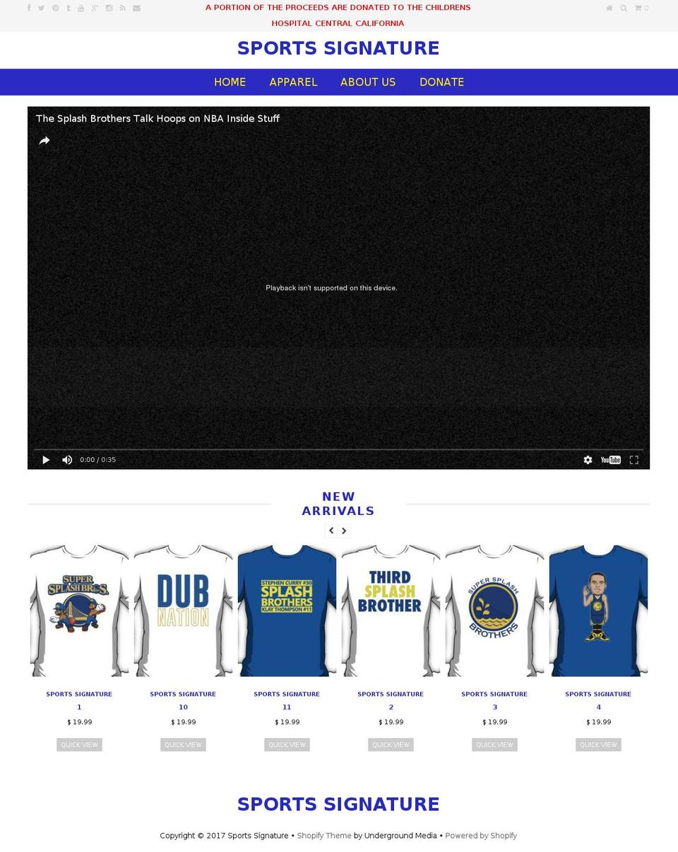 thesplashbros.com shopify website screenshot