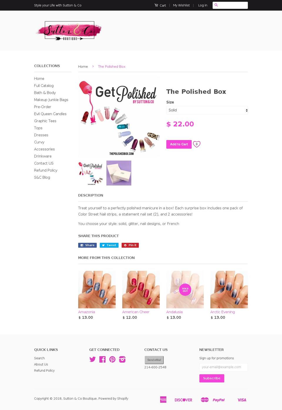 thespoiledbox.com — Shopify storefront screenshot